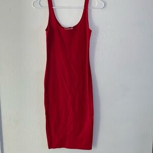 Forever 21 red bodycon mid dress